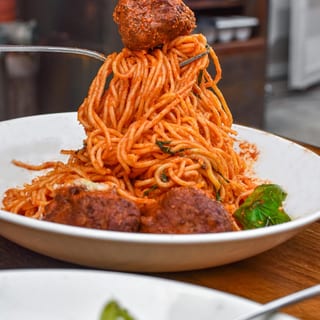 TOMATO MEAT BALL PASTA